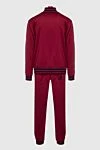 Billionaire Men's polyester sports suit, burgundy - Contrast zipper and cuffs, brand logo. 100% polyester. Closure: Drawstring, zipper. Four side pockets. Country of manufacture: Italy. Care: specialized cleaning - photo 7