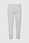 D.Exterior White cotton and polyamide trousers for women - butterfly pattern. cotton, polyamide, elastane. elastic belt. Country of manufacture: Italy. Care: specialized cleaning - photo 1