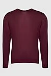 Cesare di Napoli Silk jumper burgundy for men - Stock: 100% silk. Country of manufacture: Italy. Care: specialized cleaning - photo 1