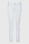 Jacob Cohen Women's Skinny Jeans White - contrasting buttons. three side pockets, two back pockets. 96% cotton, 4% elastane. zipper, button. Country of manufacture: Italy. Care: specialized cleaning - photo 1