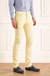 Cotton jeans yellow for men Jacob Cohen - logo, contrast stitching. 96% cotton, 4% elastane. buttons. Three side pockets, two back pockets. Country of manufacture: Italy. Care: specialized cleaning - photo 4