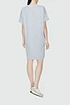 Gray cotton dress for women Tonet - short sleeve. 90% cotton, 10% polyamide. Country of manufacture: Italy. Care: specialized cleaning - photo 4