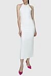 Herve Leger White dress for women - zipper. sleeveless. 90% viscose, 9% nylon, 1% spandex. Country of manufacture: Italy. Care: specialized cleaning - photo 3