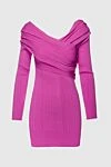 Herve Leger Mini pink women's bandage dress - 86% viscose, 14% polyester. Country of manufacture: Italy. Care: specialized cleaning - photo 1