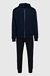 Ermenegildo Zegna Sports jacket made of cotton and polyester blue for men - hood. 67% cotton, 33% polyester. Closure: zipper. Country of manufacture: Italy. Care: specialized cleaning - photo 1