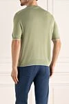 Short sleeve silk jumper green for men Stefano Ricci - Short sleeve. 100% silk. Country of manufacture: Italy. Care: specialized cleaning - photo 4