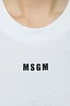 MSGM Боди из хлопка белое женское - лого бренда. 100% хлопок. кнопки. Страна производитель: Италия. Уход: специализированная чистка - фото 5