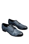 Pellettieri di Parma Blue leather men's shoes - 100% leather. Lace-up. Interior: Leather. Insole: Leather. Heel height: 2cm. Outsole: Other materials. Country of manufacture: Italy. Care: specialized cleaning - photo 3