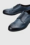 Pellettieri di Parma Blue leather men's shoes - 100% leather. Lace-up. Interior: Leather. Insole: Leather. Heel height: 2cm. Outsole: Other materials. Country of manufacture: Italy. Care: specialized cleaning - photo 5