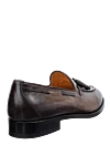 Brown leather loafers for men Pellettieri di Parma - tassels. heel height 2 cm. 100% leather. Country of manufacture: Italy. Care: specialized cleaning - photo 4