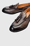 Pellettieri di Parma Brown leather loafers for men - tassels. heel height 2 cm. 100% leather. Country of manufacture: Italy. Care: specialized cleaning - photo 5