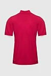 Cotton polo red for men Dalmine - 100% cotton. Buttons. Country of manufacture: Italy. Care: specialized cleaning - photo 6