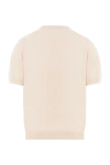 Beige cotton jumper with short sleeves for men Dalmine - 100% cotton. Country of manufacture: Italy. Care: specialized cleaning - photo 6