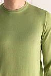 Dalmine Men's jumper made of fine cotton with elastic trim - 100% cotton. Country of manufacture: Italy. Care: specialized cleaning - photo 5