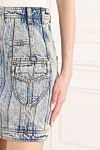 Balmain Міні-спідниця з деніму з високою талією - фірмові гудзики. 100% бавовна. блискавка, гудзики. 2 бічні кишені, 2 задні кишені. Країна виробник: Італія. Догляд: спеціалізоване чищення - фото 5