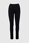 DROMe Black viscose and polyamide pants for women - 65% viscose, 35% polyamide. elastic belt. Country of manufacture: Italy. Care: specialized cleaning - photo 1