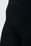 DROMe Black viscose and polyamide pants for women - 65% viscose, 35% polyamide. elastic belt. Country of manufacture: Italy. Care: specialized cleaning - photo 5