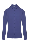 Jacob Cohen Men's blue polyamide and elastane shirt - 86% polyamide, 14% elastane. Closure: buttons. Country of manufacture: Italy. Care: specialized cleaning - photo 1