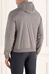 Cotton and elastane jacket gray for men Moorer - Decor: Pattern 