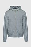 Cotton and elastane jacket gray for men Moorer - Decor: Pattern 