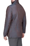 Brown polyester jacket for men Moorer - 100% polyester. Closure: Zipper, buttons. Two side pockets, two chest pockets. Country of manufacture: Italy. Care: specialized cleaning - photo 4