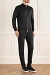 Billionaire Gray men's silk sports suit - Contrast zipper, brand logo. 100% silk. Closure: Drawstring, zipper. Four side pockets. Country of manufacture: Italy. Care: specialized cleaning - photo 3