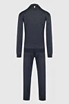 Billionaire Gray men's silk sports suit - Contrast zipper, brand logo. 100% silk. Closure: Drawstring, zipper. Four side pockets. Country of manufacture: Italy. Care: specialized cleaning - photo 7