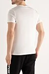 White cotton T-shirt for men Balmain - logo print. 100% cotton. Country of manufacture: Italy. Care: specialized cleaning - photo 4