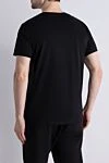 Black cotton T-shirt for men Balmain - brand logo print. 100% cotton. Country of manufacture: Italy. Care: specialized cleaning - photo 4