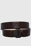 Brunello Cucinelli Ремень женский коричневый из фактурной кожи - фактурная кожа. 100% натуральная кожа. пряжка. Ширина: 2 см. Страна производитель: Италия. Уход: специализированная чистка - фото 1