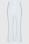 Brunello Cucinelli Women's flared trousers white - flare. two back pockets. cotton, elastane. zipper, hook. Country of manufacture: Italy. Care: specialized cleaning - photo 1