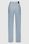 Blue cotton jeans for women Brunello Cucinelli - contrasting buttons and buttons. three front pockets, two back pockets. 99% cotton, 1% elastane. zipper, buttons. Country of manufacture: Italy. Care: specialized cleaning - photo 6