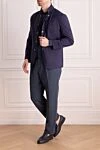 Куртка из полиамида и полиуретана синяя мужская синяя Brunello Cucinelli - 86% полиамид, 14% полиуретан. Пуговицы. Два боковых кармана. Страна производитель: Италия. Уход: специализированная чистка - фото 2