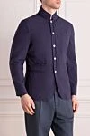 Brunello Cucinelli Куртка из полиамида и полиуретана синяя мужская синяя - 86% полиамид, 14% полиуретан. Пуговицы. Два боковых кармана. Страна производитель: Италия. Уход: специализированная чистка - фото 3