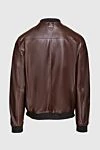 Billionaire Brown leather jacket for men - Brand Emblem. 100% leather. Closure: Zipper. Two zippered side pockets. Country of manufacture: Italy. Care: specialized cleaning - photo 7