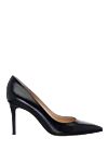 Gianvito Rossi Classic women's black leather pumps - logo on the insole. genuine leather. Heel height: 8 centimeters. Country of manufacture: Italy. Care: specialized cleaning - photo 1