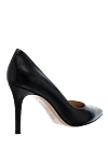 Classic women's black leather pumps Gianvito Rossi - logo on the insole. genuine leather. Heel height: 8 centimeters. Country of manufacture: Italy. Care: specialized cleaning - photo 4