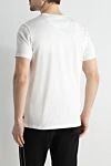 White cotton T-shirt for men Philipp Plein - brand logo. 100% cotton. Country of manufacture: Italy. Care: specialized cleaning - photo 4