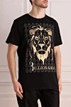 Billionaire Black cotton T-shirt for men - logo print, animal print. 100% cotton. Country of manufacture: Italy. Care: specialized cleaning - photo 3