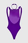 Swimsuit compatible with polyamide and elastane purple women's The Attico - 90% polyamide, 10% elastane. Closure: ties. Country of manufacture: Italy. Care: specialized cleaning - photo 6