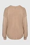 Beige cotton jumper for women Citizens of Humanity - V-neck. 100% cotton. Country of manufacture: Italy. Care: specialized cleaning - photo 6