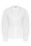 The Attico Women's cotton blouse with voluminous sleeves white - free cut. cotton. buttons. Country of manufacture: Italy. Care: specialized cleaning - photo 1