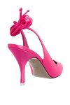 Women's pink shoes with ties The Attico - Decoration: tie. textile, leather. Heel height: 7 centimeters. Fastener: tie. Country of manufacture: Italy. Care: specialized cleaning - photo 4