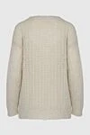 White jumper for women Panicale - textured knitwear. 38% viscose, 20% alpaca, 20% mohair, 12% polyamide. Country of manufacture: Italy. Care: specialized cleaning - photo 6