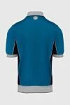 Бірюзове поло з контрастним коміром та бічними вставками Stefano Ricci - Контрастне оздоблення, контрастні вставки тканини. 100% бавовна. Блискавка. Країна виробник: Італія. Догляд: спеціалізоване чищення - фото 6