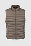 Moorer Brown polyamide and polyurethane vest for men - 95% polyamide, 5% polyurethane. Closure: Zipper. Two side pockets. Country of manufacture: Italy. Care: specialized cleaning - photo 1