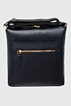Salvatore Ferragamo Сумка через плечо из натуральной кожи черная мужская - Фактурная кожа, контрастная молния. Регулируемый ремень. 100% натуральная кожа. Два отделения. Молния. Страна производитель: Италия. Уход: специализированная чистка - фото 1