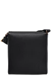 Сумка через плечо из натуральной кожи черная мужская Salvatore Ferragamo - Фактурная кожа, контрастная молния. Регулируемый ремень. 100% натуральная кожа. Два отделения. Молния. Страна производитель: Италия. Уход: специализированная чистка - фото 4