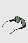 Unisex glasses black with green lenses Gucci - Decoration: logo on the bracket. Additional: UV protection, scratch protection, case included. plastic, metal. Country of manufacture: Italy. Care: specialized cleaning - photo 4