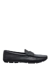 Prada Men's black leather moccasins - Leather buckle. 100% leather. Interior: Leather. Insole: Leather. Outsole: Other materials. Country of manufacture: Italy. Care: specialized cleaning - photo 1